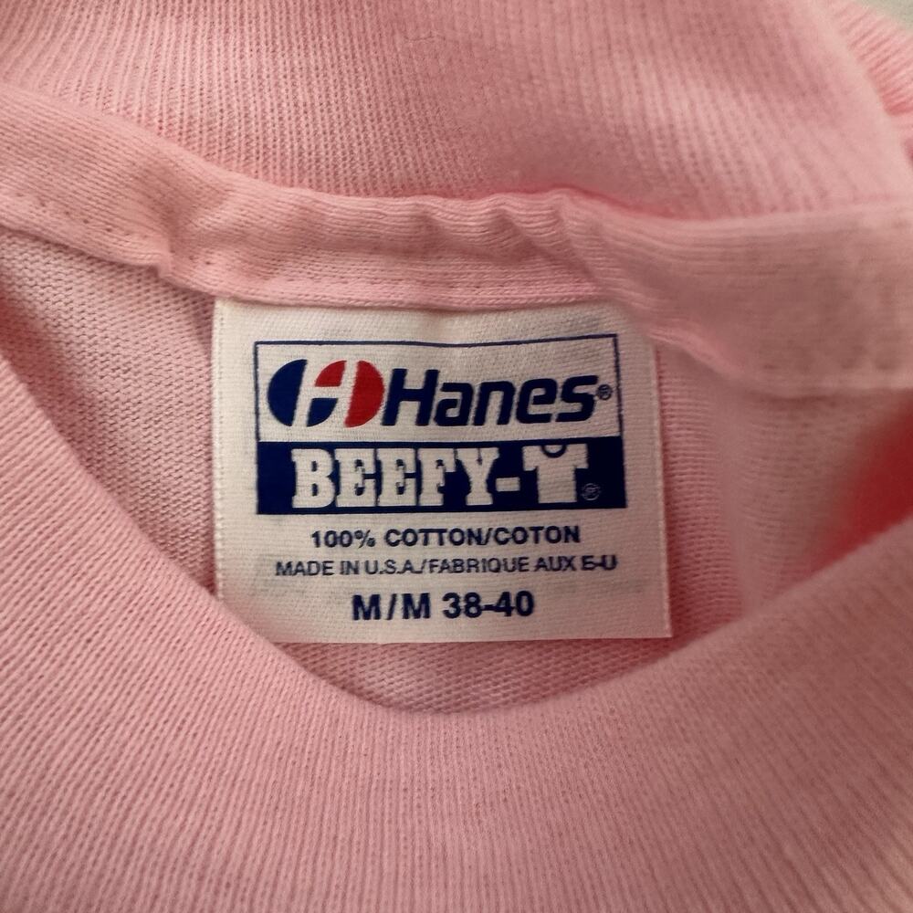 Rail Fair Sacramento Mens Vintage 90s Graphic Tee Size M Pink Train Engine 3751 View 6